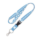North Carolina Tar Heels Repeat Pattern Lanyard w/detachable buckle 1"