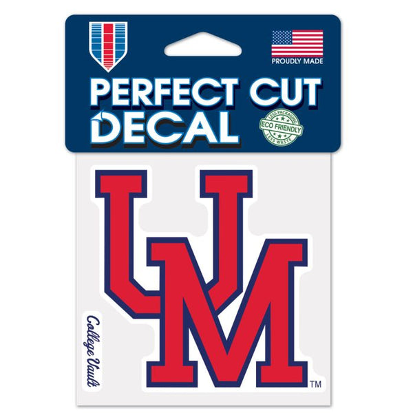 Wholesale-Ole Miss Rebels /College Vault Perfect Cut Color Decal 4" x 4"