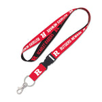 Rutgers Scarlet Knights Lanyard w/detachable buckle 1"