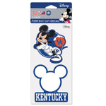 Wholesale-Kentucky Wildcats / Disney MICKEY MOUSE BASKETBALL Perfect Cut Decal Set of Two 4"x4"