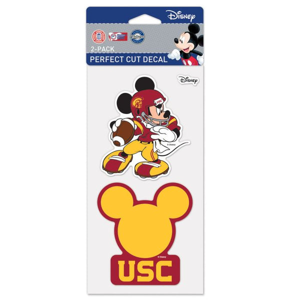 Wholesale-USC Trojans / Disney Perfect Cut Decal Set of Two 4"x4"