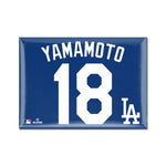 Los Angeles Dodgers Metal Magnet 2.5" x 3.5" Yoshinobu Yamamoto