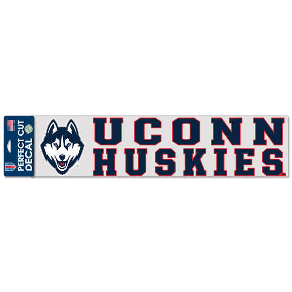UConn Huskies Perfect Cut Decals 4" x 17"