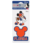 Florida Gators / Disney Perfect Cut Decal Set of Two 4"x4"