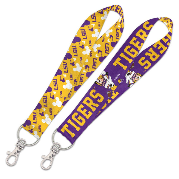 LSU Tigers / Disney MICKEY MOUSE Lanyard Key Strap 1"