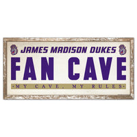 James Madison Dukes Wood Sign 8" x 17"