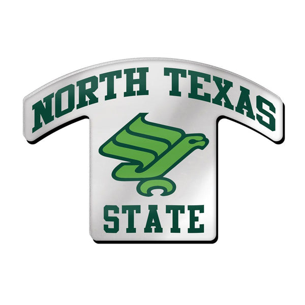 North Texas Mean Green / Vintage Collegiate Acrylic Pin Jewelry Card
