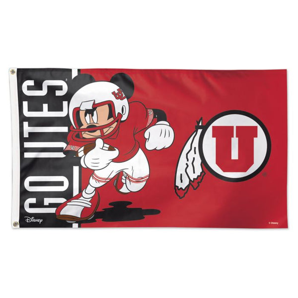 Wholesale-Utah Utes / Disney Flag - Deluxe 3' X 5'