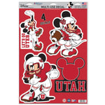 Wholesale-Utah Utes / Disney Multi-Use Decal 11" x 17"