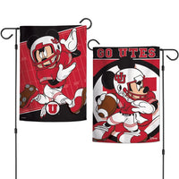 Wholesale-Utah Utes / Disney Garden Flags 2 sided 12.5" x 18"