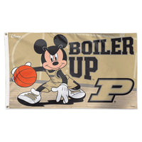Purdue Boilermakers / Disney MICKEY MOUSE BASKETBALL Flag - Deluxe 3' X 5'