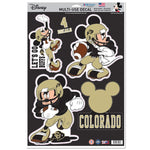 Wholesale-Colorado Buffaloes / Disney mickey mouse football Multi-Use Decal 11" x 17"