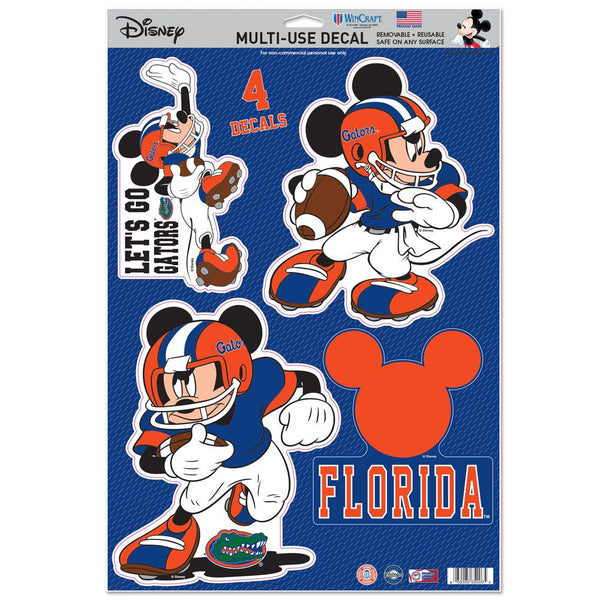 Florida Gators / Disney mickey mouse football Multi-Use Decal 11" x 17"