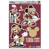 Wholesale-Florida State Seminoles / Disney mickey mouse football Multi-Use Decal 11" x 17"