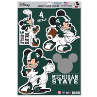 Wholesale-Michigan State Spartans / Disney mickey mouse football Multi-Use Decal 11" x 17"