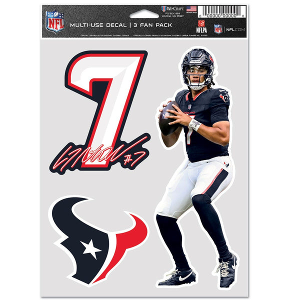 Houston Texans Multi Use 3 Fan Pack CJ Stroud