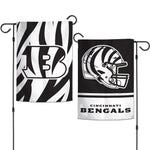 Cincinnati Bengals Garden Flags 2 sided 12.5" x 18"