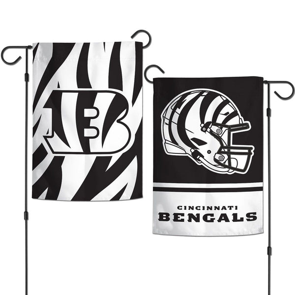 Cincinnati Bengals Garden Flags 2 sided 12.5" x 18"