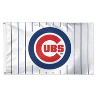 Chicago Cubs Pinstripes Flag - Deluxe 3' X 5'