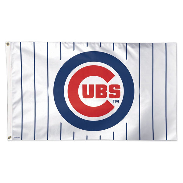Chicago Cubs Pinstripes Flag - Deluxe 3' X 5'