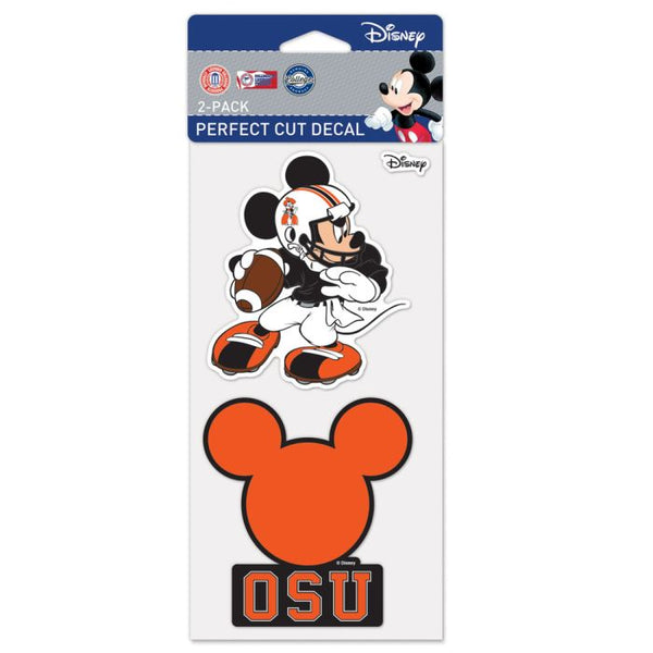 Wholesale-Oklahoma State Cowboys / Disney Perfect Cut Decal Set of Two 4"x4"