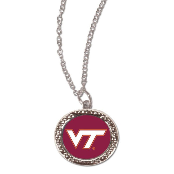 Wholesale-Virginia Tech Hokies Necklace w/Charm Jewelry Card