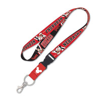 Wholesale-Nebraska Cornhuskers / Disney MICKEY MOUSE Lanyard w/detachable buckle 1"