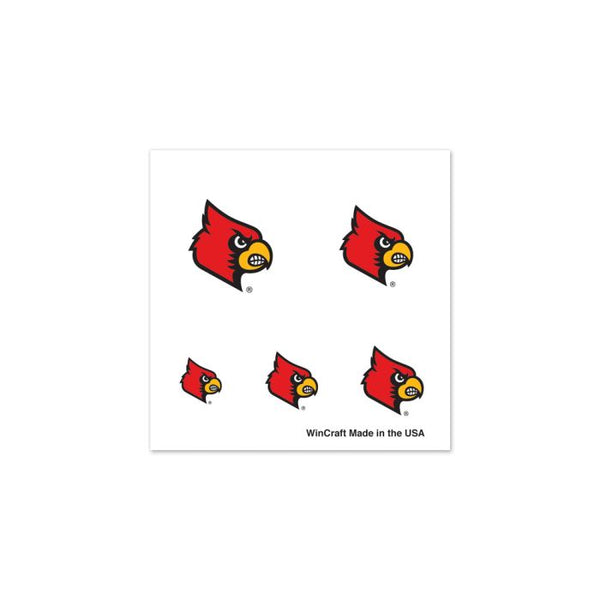Louisville Cardinals Fingernail Tattoos