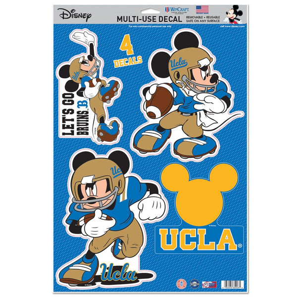 UCLA Bruins / Disney MICKEY MOUSE FOOTBALL Multi-Use Decal 11" x 17"