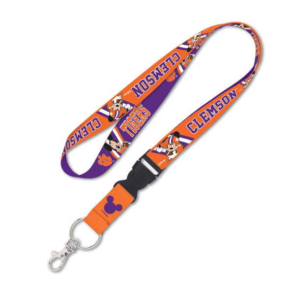 Clemson Tigers / Disney MICKEY MOUSE Lanyard w/detachable buckle 1"