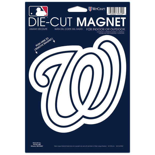 Washington Nationals Die Cut Logo Magnet 6.25" x 9"
