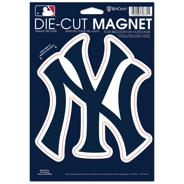 New York Yankees Die Cut Logo Magnet 6.25" x 9"