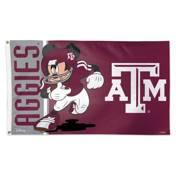 Texas A&M Aggies / Disney MICKEY Flag - Deluxe 3' X 5'