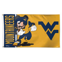 Wholesale-West Virginia Mountaineers / Disney MICKEY Flag - Deluxe 3' X 5'