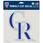 Colorado Rockies CR Perfect Cut Color Decal 8" x 8"