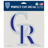 Colorado Rockies CR Perfect Cut Color Decal 8" x 8"
