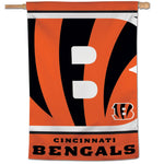 Cincinnati Bengals MEGA LOGO Vertical Flag 28" x 40"