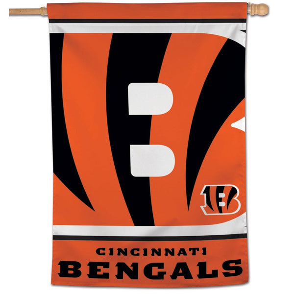 Cincinnati Bengals MEGA LOGO Vertical Flag 28" x 40"