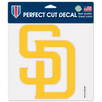 San Diego Padres Perfect Cut Color Decal 8" x 8"