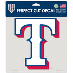 Texas Rangers Perfect Cut Color Decal 8" x 8"