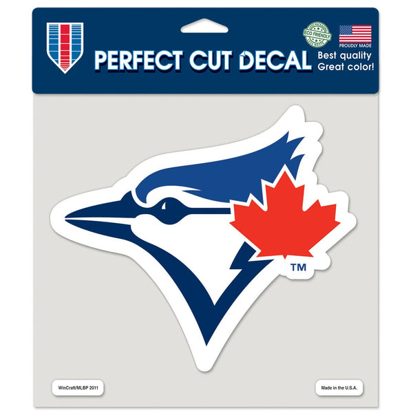 Toronto Blue Jays Cap logo Perfect Cut Color Decal 8" x 8"