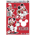 Wholesale-Wisconsin Badgers / Disney Multi-Use Decal 11" x 17"