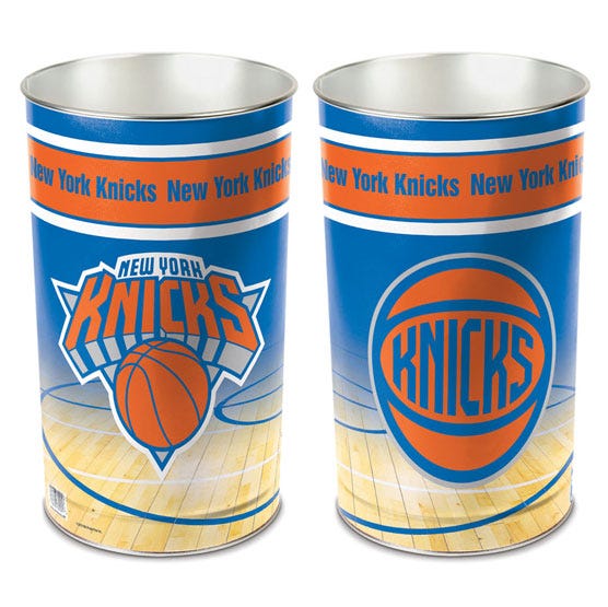New York Knicks Wastebasket - tapered 15"H