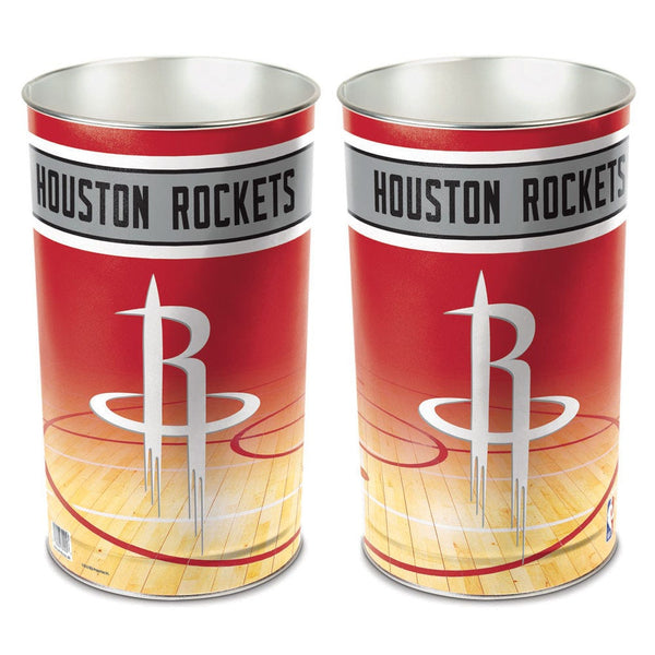 Houston Rockets Wastebasket - tapered 15"H