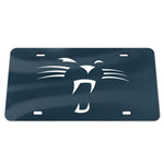 Carolina Panthers Whiskers black background Acrylic Classic License Plates