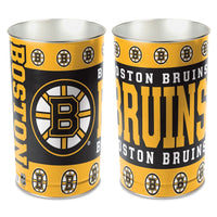 Boston Bruins Wastebasket - tapered 15"H