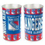 New York Rangers Wastebasket - tapered 15"H