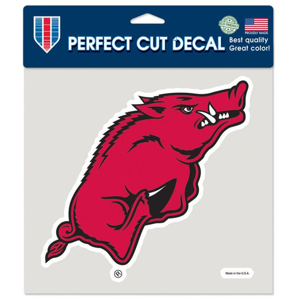 Wholesale-Arkansas Razorbacks Perfect Cut Color Decal 8" x 8"