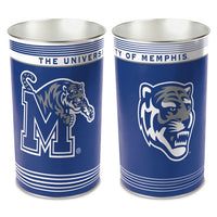 Wholesale-Memphis Tigers Wastebasket - tapered 15"H