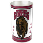 Wholesale-Montana Grizzlies Wastebasket - tapered 15"H